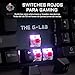 THE G-LAB Keyz Rubidium Teclado Mecánico Gaming QWERTY – Incluye Ñ –...