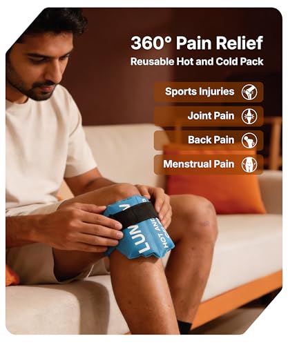 Image of Reusable Hot and Cold Ice Pack for Instant Pain Relief, Soft and Flexible Gel for Injuries & Pain Relief | Leakproof & Skin-Friendly Hot & Cold Pack for Shoulder, Ankle, Knee, Large Size