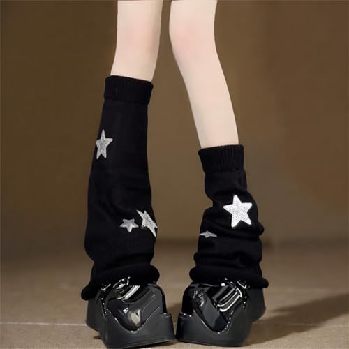 Image of Goth Leg Warmers Women Cute Y2k Harajuku Punk Rave Emo Grunge Winter