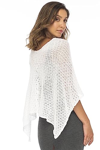 Back From Bali Womens Cotton Shrug Poncho, Lightweight Summer Shrug Pullover Sweater2