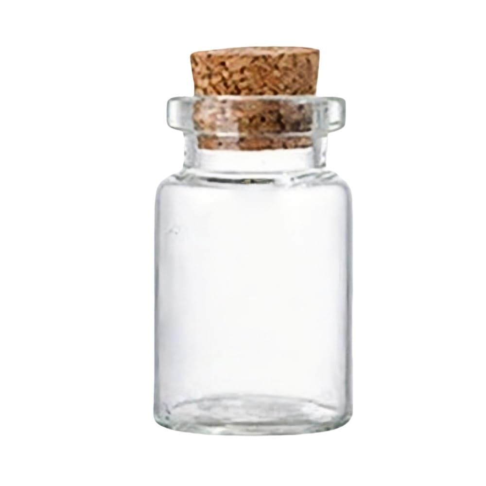 EJvkrbtx Clear DIY Decoration Empty Drift Mini Glass Bottle with Cork Stopper (5-30ml)(7ml)
