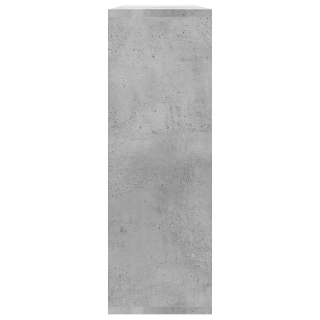 vidaXL Mensole a Muro Grigio Cemento 104x20x58,5 cm Legno Multistrato
