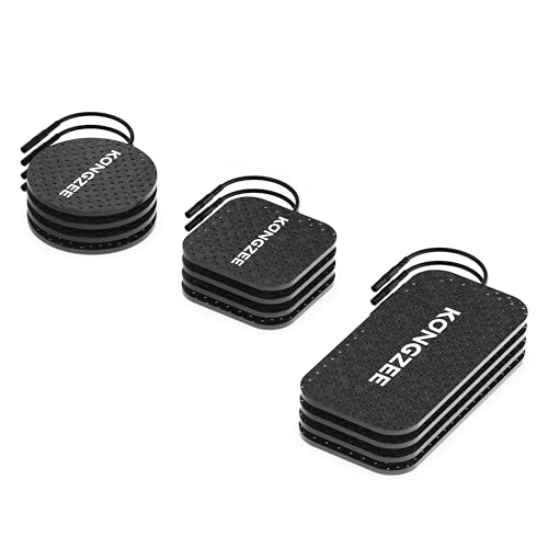 Paquete de 12 almohadillas de electrodos autoadhesivas para AS9026 (Negro)
