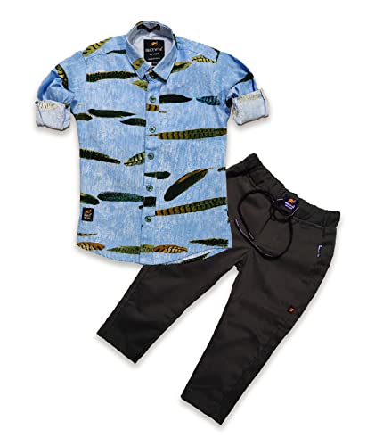 Image of BRUCEWANE Kids Shirt And Trouser Combo Set