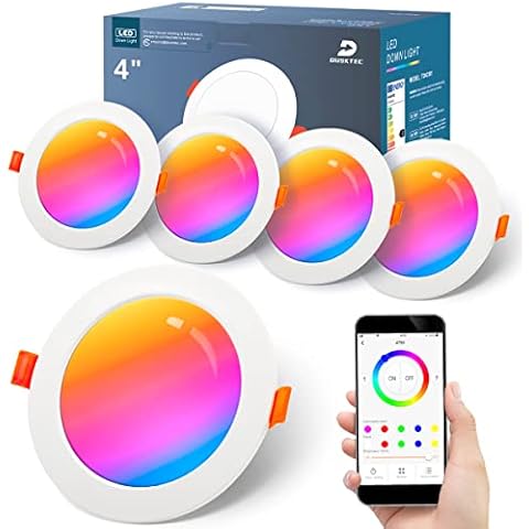 DUSKTEC RGB LED Downlights 10W Smart Lighting Cover