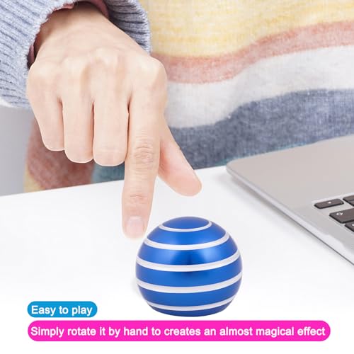Image of Desk-Kinetic-Toys Cool-Gadgets for Fidget: Cool-Stuff Thing Game Toy for Adult Teen Children Kid, Stress Relief Optical-Illusion Gifts for Office School Home Man Women Christmas Spinning 300 Seconds