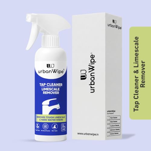 Image of UrbanWipe | Tap Cleaner & Limescale Remover | India's Advanced Formula for Hard Water Stains | Designed for Indian water conditions | 500ml | All Purpose Cleaner for Taps, Shower, fittings and mirror