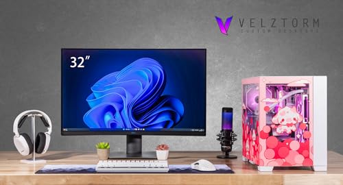Image of Velztorm Bubble Cow Custom Built Gaming Desktop PC (AMD Ryzen 7 5700X, Radeon RX 9070 XT, 16GB DDR4, 1TB PCIe SSD, RGB Fans, 240mm AIO, 850W PSU, WiFi 5, Bluetooth 5.0, RJ-45, Win 11 Pro)