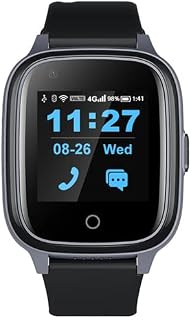 AORGRE 4G Smart Watch, Elderly GPS Positioning Watch with SOS Panic Button and Video Call, IP67 Waterproof Design, Geo-Fence, Support Health Monitor, for Special Needs, Elderly, Dementia
