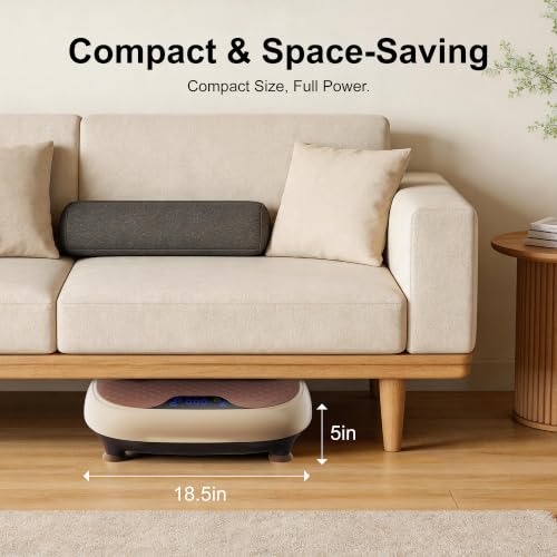 Image of LEERCON Vibration Plate Exercise Machine for Lymphatic Drainage,330lbs | Suitable for Relieving Muscle Soreness and Joint Pain,Whole Body Vibration Machine for Home Office Gym