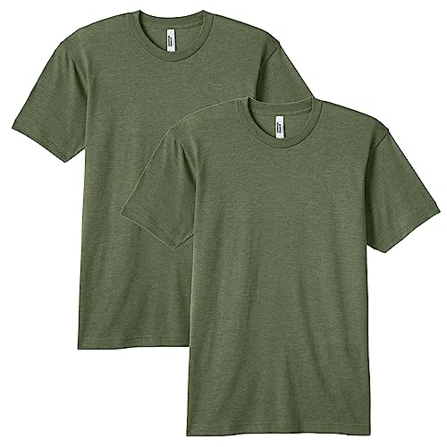 American Apparel Adult Tri-Blend Track T-Shirt, Style GTR401, 2-Pack