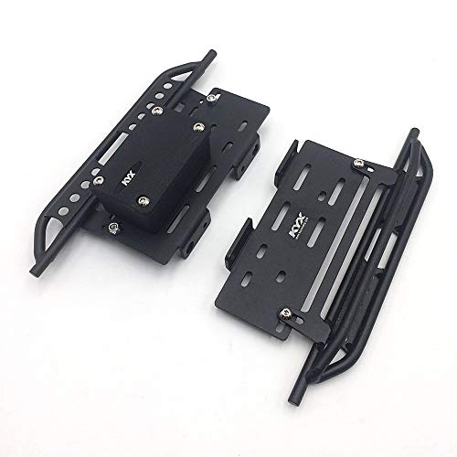 KYX Racing Metal Side Step Running Boards Foot-Plate w/Receiver Box for 313mm Wrangler Body (Alloy)