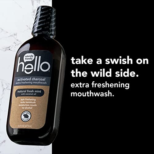 Hello 1527 Activated Charcoal Extra Freshening Mouthwash thumb #1
