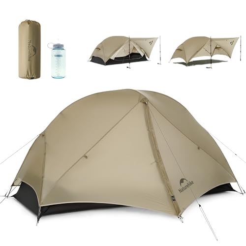 Naturehike Mongar UL-Zelt [2025 Upgrade] 1,5 kg, ultraleichte Zelte, 1/2 Personen, Rucksackzelt, 4...