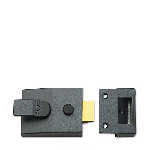Yale Locks 89 Deadlock Nightlatch DMG Satin Chrome Cylinder 60 mm Backset Boxed, Dark Metallic Gray/Satin Chrome - Image 2