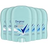 Degree Advanced Antiperspirant Deodorant, Shower Clean 6-Pack – Travel Deodorant for Women, 72H Protection, 0.5 Oz Ea