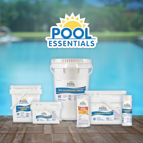 Image of Pool Essentials 99% Chlorinating Tablets | 3 Inch Chlorine Tablets, Kills Bacteria, Long Lasting, Slow-Dissolving sanitizer, 99% Trichlor, 50LB