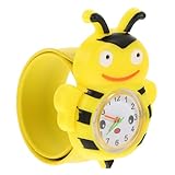 Hohopeti Reloj Infantil de Silicona Amarillo Movimiento de Cuarzo y Diseño Adorable para Niños en Actividades Deportivas Aire Libre Varios Estilos
