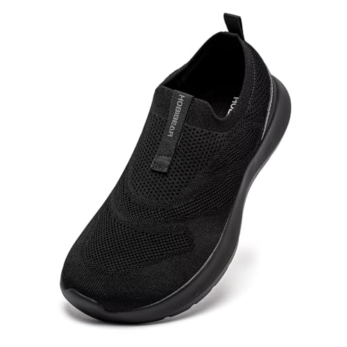 HOBIBEAR Men Walking Shoes | Wide Toe Box | Slip On Sneakers