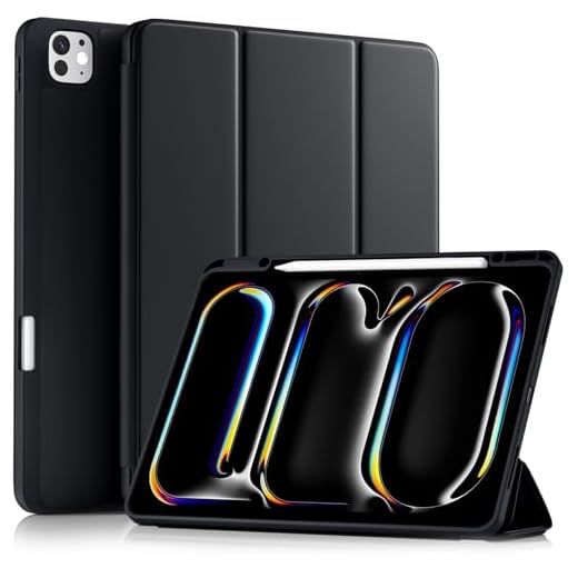 Akkerds for iPad Pro 13 Inch Case (M5/M4)2025/2024 with Pencil Holder,Black