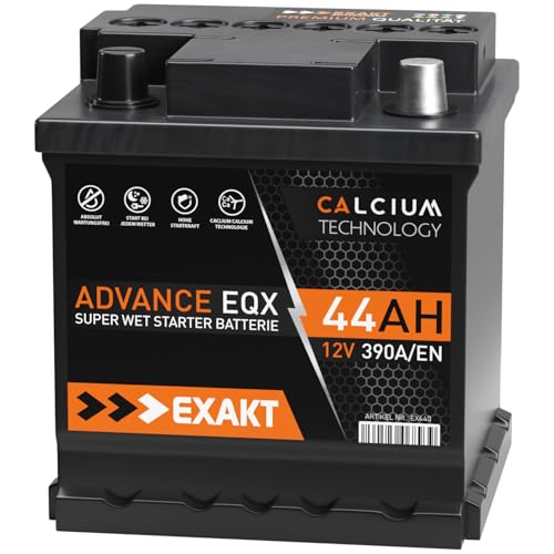 Autobatterie 44Ah 12V Starterbatterie für PKW und KFZ