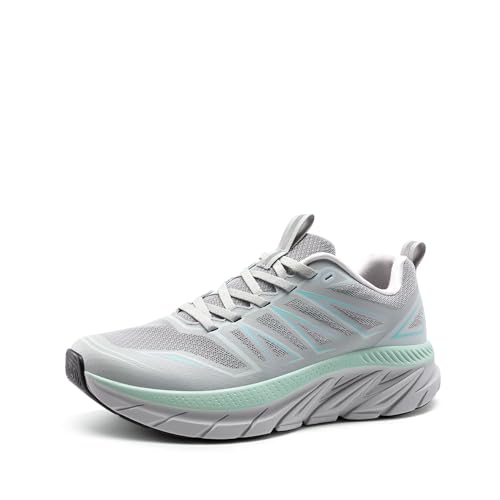 NORTIV 8 Women's Walking Shoes Running ActiveSwift Comfortable Tennis Breathable Non Slip Athletic Gym Workout Cross Training Sneakers.,Size 7.5,Grey,SNWS246W