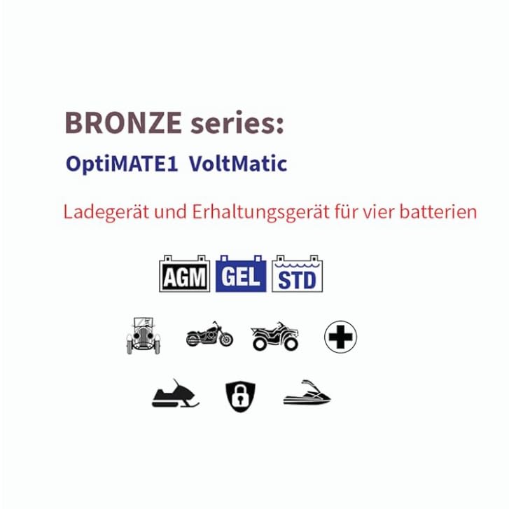 OptiMate 2 DUO 12V / 12,8V Acculader & Onderhouder – Automatische 5-staps Smart Charger (2A) – Voor Loodzuur & Lithium LiFePO4 Accu's – Veilig 24/7 Onderhoud, Weerbestendig