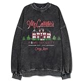 Bellelement Retro McCallister's Home Security Christmas Sweatshirt, XL Black