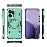 Pzwoxukhov Compatible with Oppo Reno 14 Case,Compatible with Magsafe,Skeletonized Heat Dissipation Design, Compatible with Oppo Reno 14 Magnetic Shockproof Phone case Green