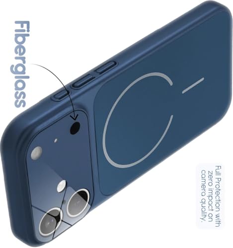 Image of for iPhone 16 Plus |Convert to 17 pro /17 Pro Max Style Premium Back Glass Magsafe Wireless Charge Converter Cover Magnetic Case for iPhone 16 Plus |Convert to 17 pro /17 Pro Max (Blue)