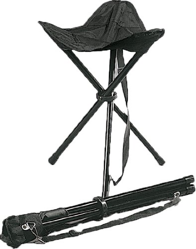 Black Military Nylon Collapsible Stool