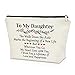 Daughter Wedding Gift from Mom Dad Bride Gifts for Wedding Day Makeup Bag Engagement Gifts for Her Bridal Shower Gifts Cosmetic Bag Bride To Be Gifts Bachelorette Gifts for Bride Cosmetic Travel Pouch