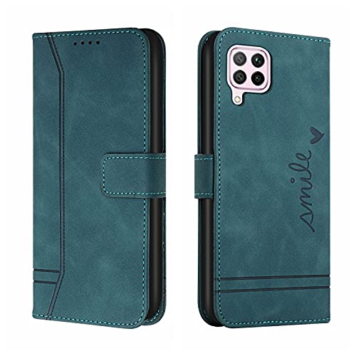 Bravoday Cover per Huawei P40 Lite 4G / Nova 6SE / Nova 7i, Flip Custodia in Pelle PU Portafoglio Custodia per Huawei P40 Lite 4G / Nova 6SE / Nova 7i, con Slot per Schede, Verde