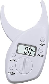 Gogogmee Medidor de Grasa Corporal Digital con Pinzas Precisas y Pantalla LCD Herramienta Portátil para Medición de Grasa Calibrador Resistente y Fiable para Fitness y Control Corporal