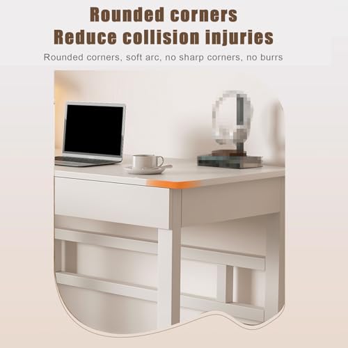 Bureau marron compact idéal pour créer un espace d'étude à la maison