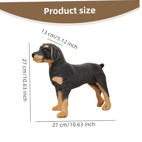 Chien en peluche réaliste 11x11x5 cm idéal pour accessoire photo enfant - 4