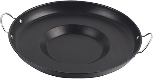 Miniatura 8 de Yardwe Sartén cóncava para tortillas y tacos mexicanos de acero inoxidable antiadherente, sartén para huevos, sartén para hamburguesas fritas para