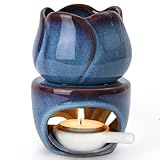 ComSaf Essential Oil Burner for Scented Oil, Ceramic Aromatherapy Aroma Oil Candle Diffuser, Tea Light Wax Melt Warmer, Essential Oil Burner with Tealight Candle Holder Home Decor Housewarming Gift