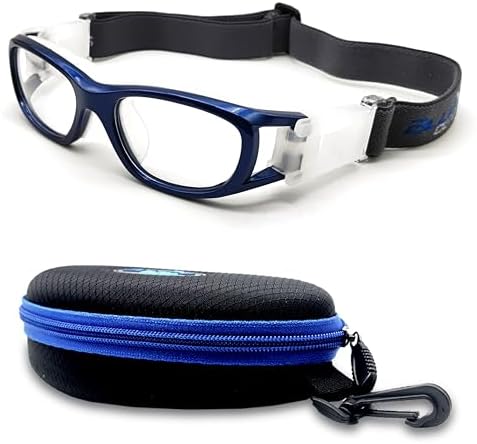BLUE CUT Safety Basketball Goggles For Kids for Outdoor Sports Soccer Football Anti Fog Replaceable to Prescription Lenses