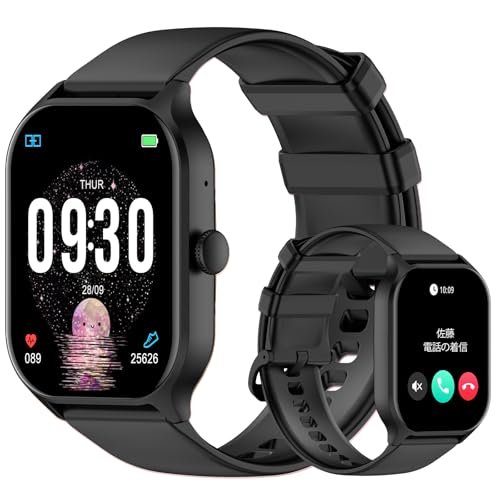 PEJE �X�}�[�g�E�H�b�` �y2026�ŐV 700mAh �ő�30���ԘA���쓮�z �A���h���C�h iPhone�Ή� Bluetooth�ʘb�@�\�t�� 2.01�C���`HD���� ����ޕ����� SMS/Line���b�Z�[�W�ʒm ���@�\�X�|�[�c�E�H�b�` �����j���O �r