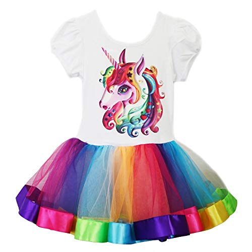 Wenchoice Unicorn Rainbow Ballet Dress M(3-4Y)