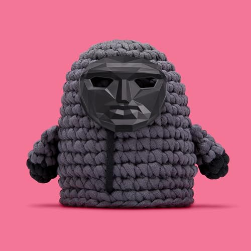 Image of The Woobles Beginners Crochet Kit with Easy Peasy Yarn as seen on Shark Tank - with Step-by-Step Video Tutorials - Squid Game (Front Man)