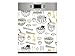 Vinilo para Lavavajillas Comida | Varias Medidas 70x80cm | Adhesivo Resistente y de Fácil Aplicación | Pegatina Adhesiva Decorativa de Diseño Profesional