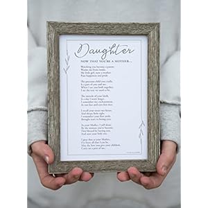 Now That You're a Mother Frame- Gift for Daughter from Mom for Christmas, Mother's Day, Child Birth - Made in USA Now That Youre a Mother Frame Gift for Daughter from Mom for Christmas Mothers Day Child Birth Made in USA