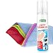 Produktbild D.RECT  Bildschirmreiniger Spray Set Putzlappen Staubtücher | Mikrofasertuch | für Laptop, Tablet, Smartphone und Monitor | 250ml + 5 Stück