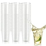 MATANA 300 Party Schnapsgläser aus Plastik, Transparent (30ml) - Shotgläser, Shot Becher, Schnapsbecher - Stabil & Mehrweg
