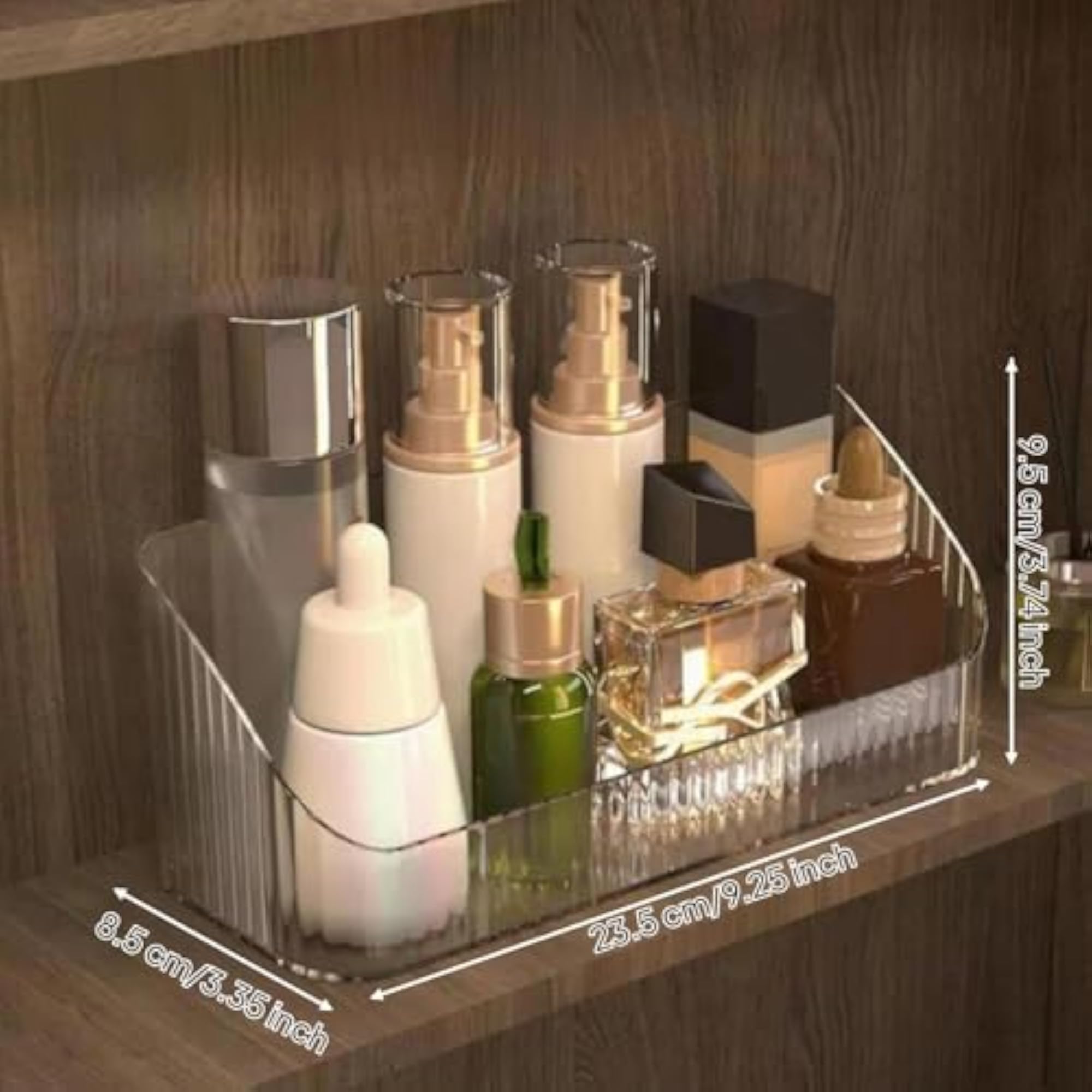 Makeup Brush Holder, Large Capacity Rotating Organizer