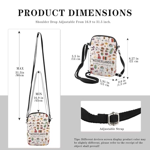 Netherlands Holland Dutch Souvenir Gift Bachelorette Party Gift Netherlands Is Calling I Must Go Travel Makeup Bag2