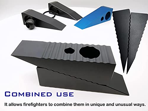 Aluminum Wedge Firefighter Wedge Tool - Firefighter Door Wedge, 4.3 Oz Ultra-Light 7075-T6 Aluminum Metal Wedge - Thumbnail 6