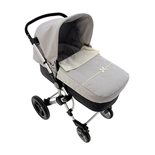 Saco para Capazo Rosy Fuentes - Saco para Bebé Universal - Saco tres usos - Funda para capazo de bebé-0-gris